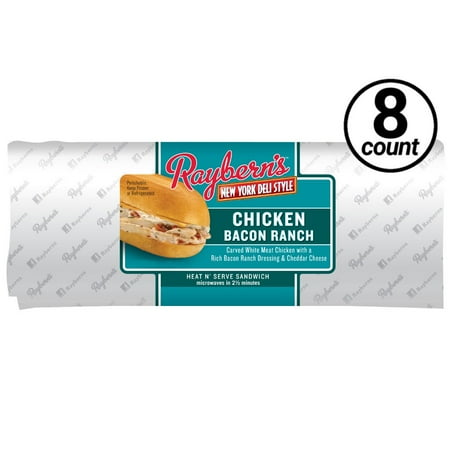 Raybern's Chicken Bacon & Ranch, 6 inch, 6.5 oz. (8 count)