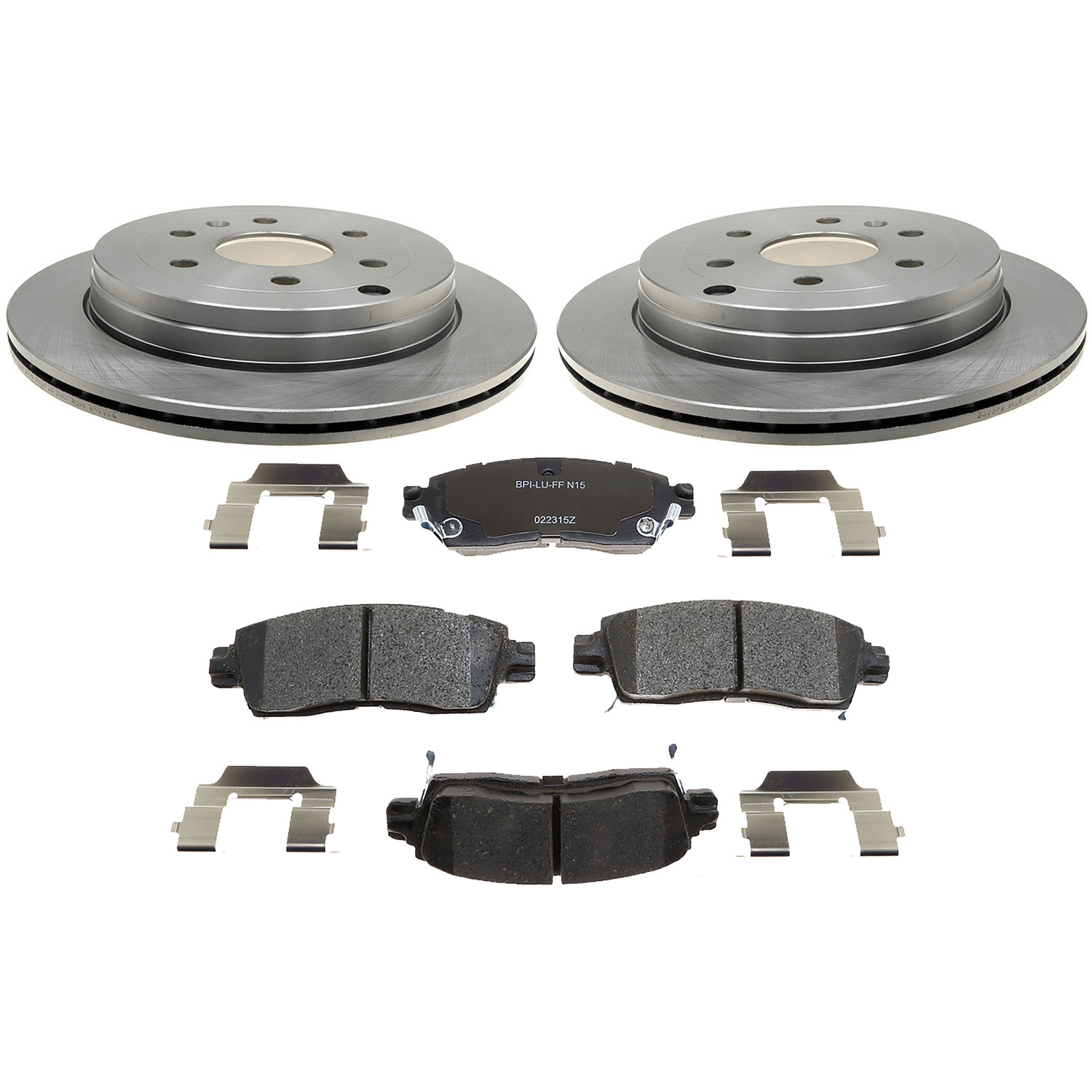 Rear Drilled Brake Rotor & Ceramic Pad Kit For Ford Lincoln Expedition Navigator F-150 - Detroit Axle