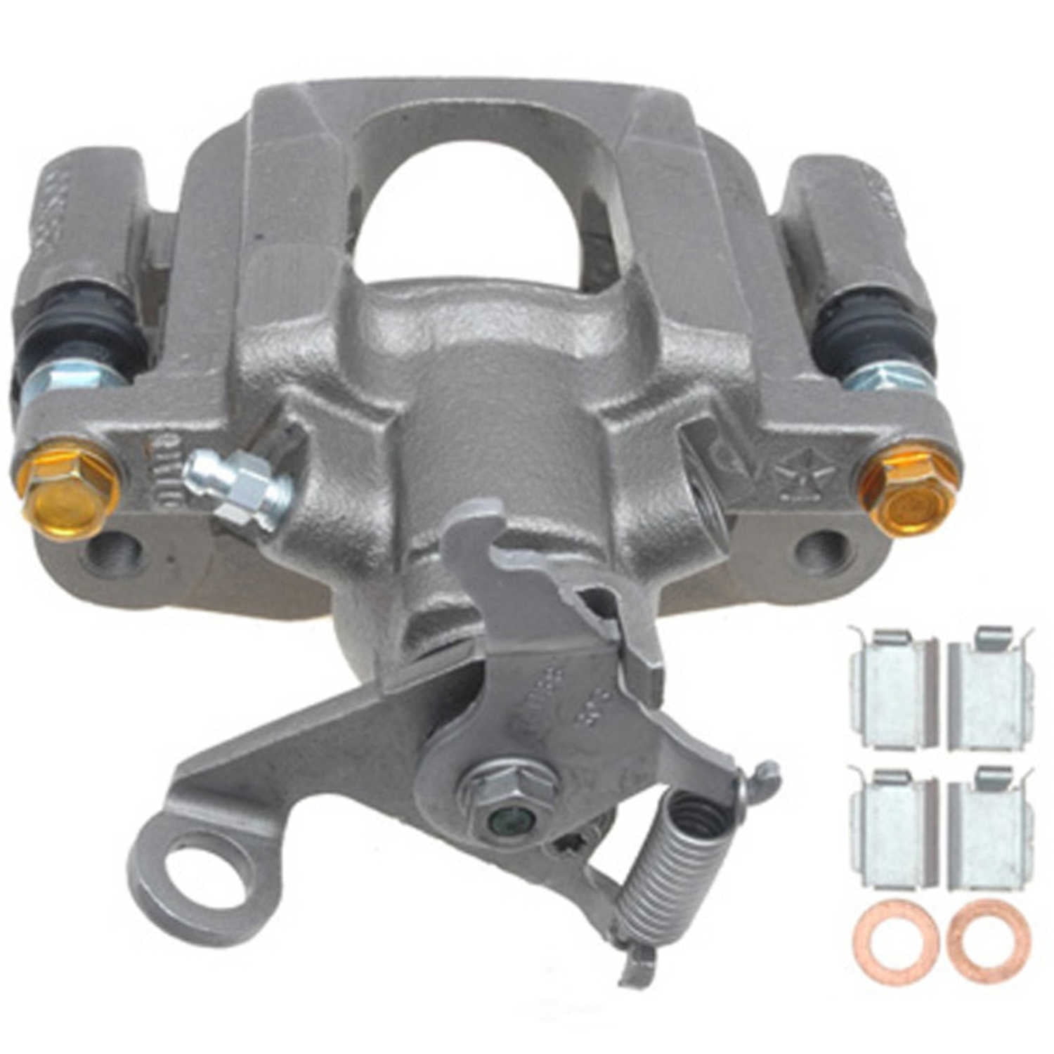 Raybestos Brakes FRC12017C Raybestos R-Line Reman Semi-Loaded Coated Caliper & Bracket Assy
