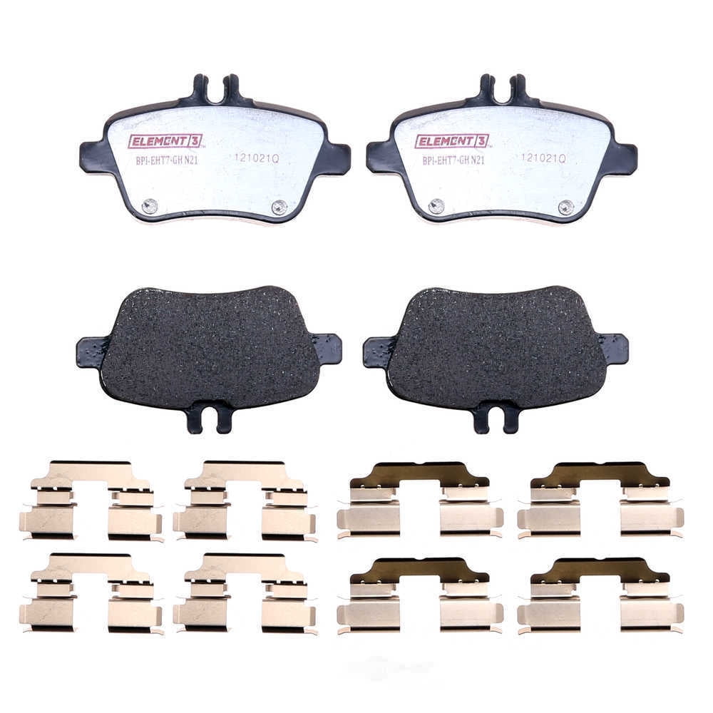 Raybestos Brakes EHT1646H Raybestos Element3 Hybrid Brake Pad Set