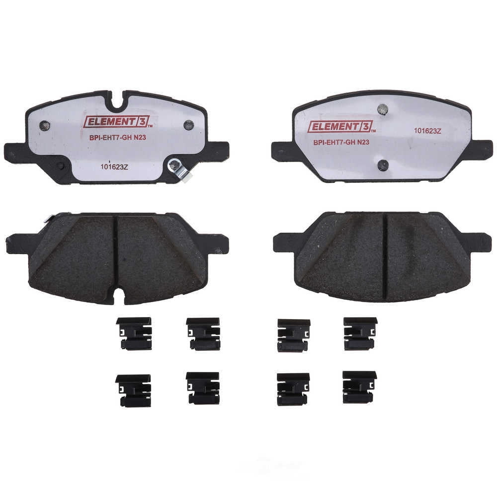 Raybestos Brakes EHT2314H Raybestos Element3 Hybrid Brake Pad Set