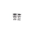 thumbnail image 1 of Raybestos PGD280DM Element3 Metallic Brake Pad Set, Front Brake, Fit for Volkswagen Models, 1 of 4