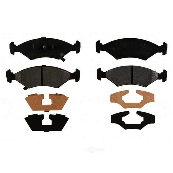 Raybestos PGD649M Professional Grade Semi-Metallic Disc Brake Pad Set Fits select: 1994-2000 KIA SEPHIA, 1986-1993 FERRARI MONDIAL
