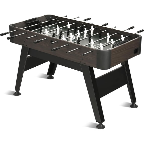 Raychee 54" Foosball Table, Soccer Games Table Competition Sized Wooden Arcade Table Soccer w/ 2 Balls for Adult Kids Youth Home, Game Room, Office, Party (Dark Wood Grain)