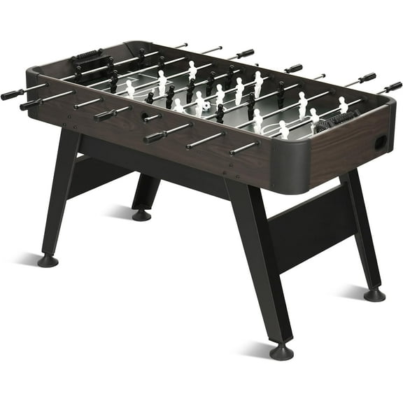 Raychee 54" Foosball Table, Soccer Games Table Competition Sized Wooden Arcade Table Soccer w/ 2 Balls for Adult Kids Youth Home, Game Room, Office, Party (Dark Wood Grain)