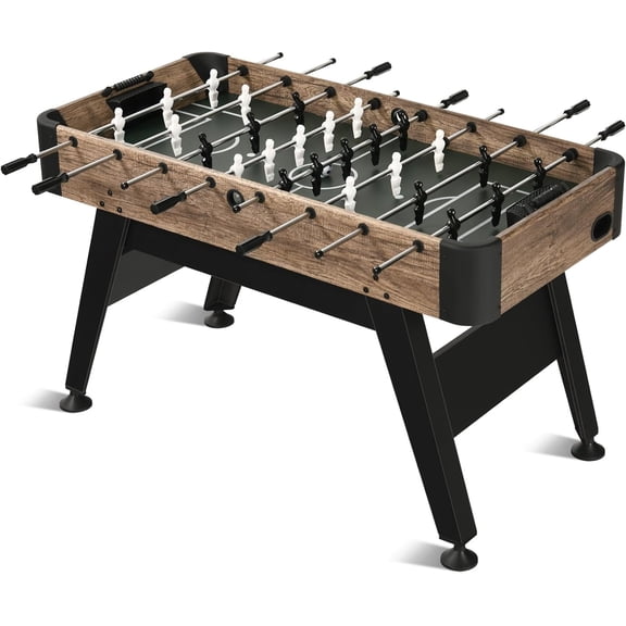 Raychee 54" Foosball Table, Soccer Games Table Competition Sized Wooden Arcade Table Soccer w/ 2 Balls for Adult Kids Youth Home, Game Room, Office, Party (Light Wood Grain)