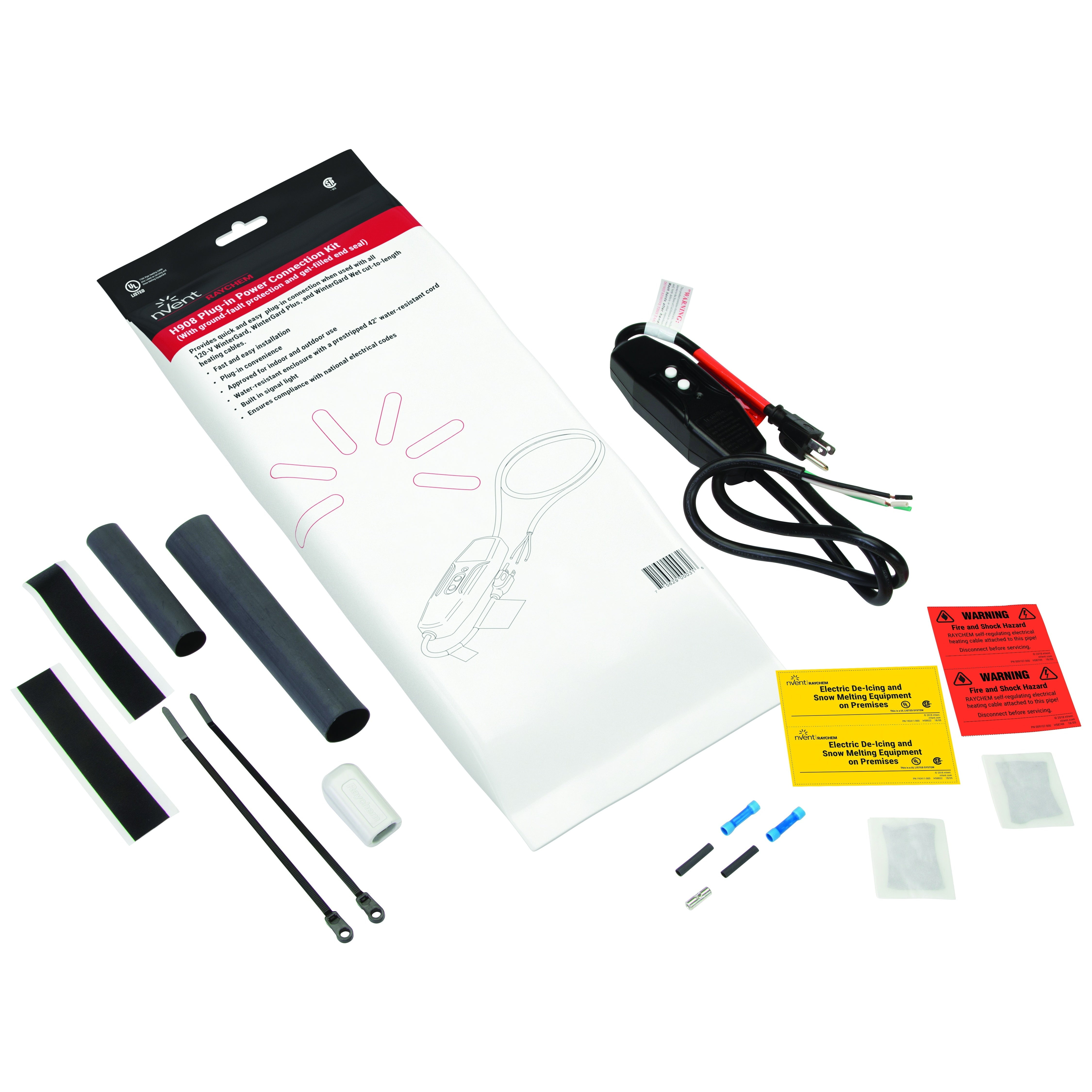 Raychem H908 PlugIn Cord Set w/GFI