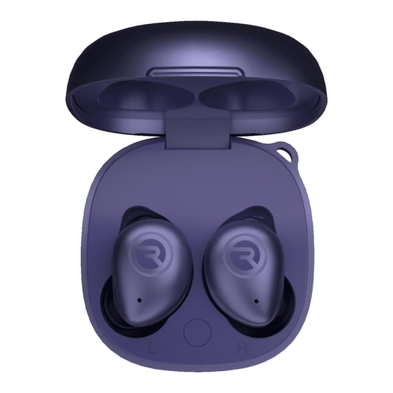 Raycon Fitness Earbuds True Wireless Bluetooth with Built in Mic 54 Hours of Battery IPX7 Waterproof and Charging Case with Talk, Text, and Play Bluetooth 5.2 Portable Sport (Purple)