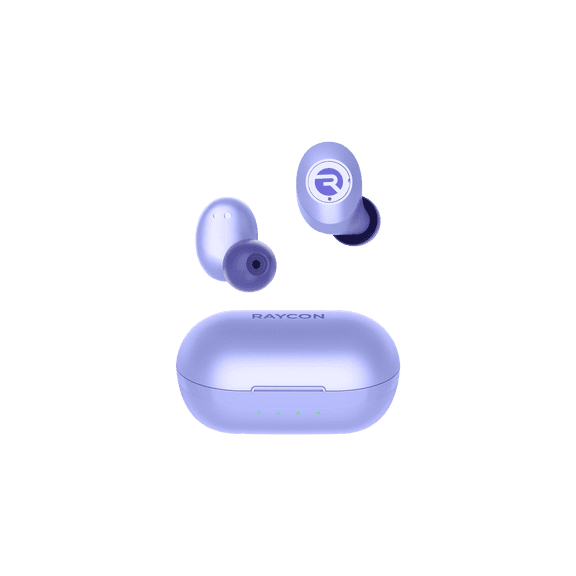 Raycon Everyday Bluetooth Wireless Earbuds with Microphone - Active Noise Cancelling, Sweat & Water-Resistant Earphones, Ear Buds Wireless Bluetooth Up to 32 Hours Playtime (Purple)