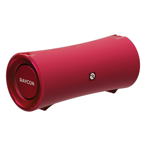 Raycon The Fitness 57-Watt Dual-Driver Portable Bluetooth Rechargeable Speaker, Flare Red