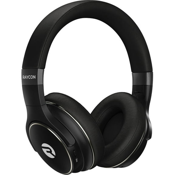 Raycon the Everyday Over-Ear Headphones, bluetooth and wireless with built-in Mic - Carbon Black