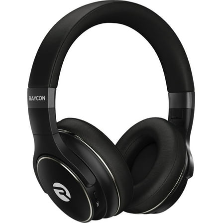 Raycon the Everyday Over-Ear Headphones, bluetooth and wireless with built-in Mic - Carbon Black