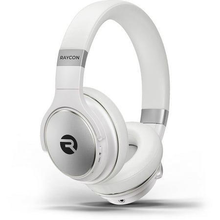 Raycon - The Everyday Over-Ear Active-Noise-Canceling Wireless Bluetooth Headphones - Silver