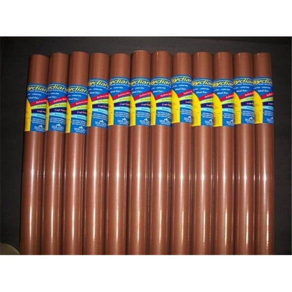 Raydiant Fade Resistant Art Rolls - Warm Brown - 24 x 12 in. - 12 Pack