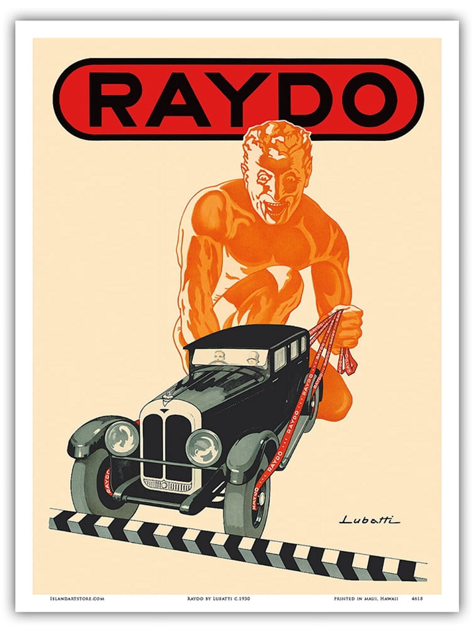 Raydo - Automobile Brake Manufacturer - Vintage Advertising Poster by ...