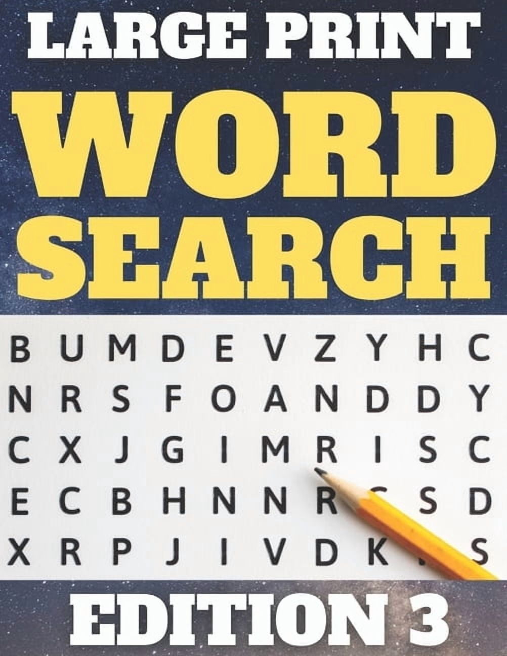 Raydogpuzzles Large Print Word Search: 80 Large Print Word Searches for Adults & Seniors - Find Hundreds of Words - Suitable for Kids (Word Set Edition 3), Book