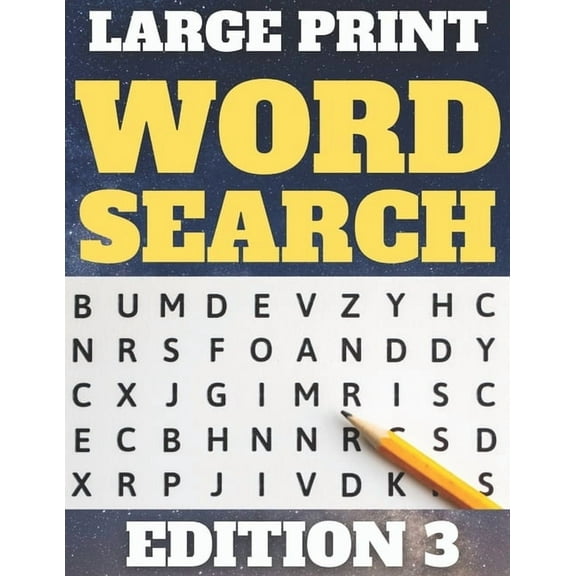 Raydogpuzzles Large Print Word Search: 80 Large Print Word Searches for Adults & Seniors - Find Hundreds of Words - Suitable for Kids (Word Set Edition 3), Book 3, (Paperback)