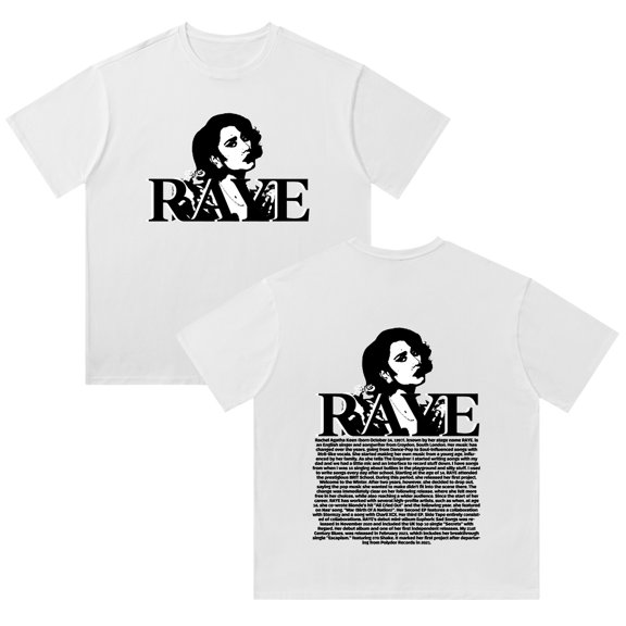 Raye Cute cartoon Merch T-shirt summer pure cotton men's and women's fashionable retro vintage short sleeved T-shirt