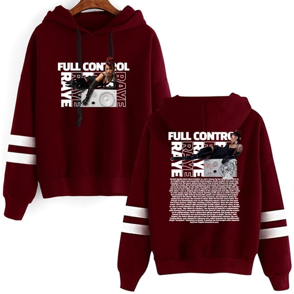 Raye Pocketless men's and women's trendy pattern casual long sleeved hooded sweatshirt