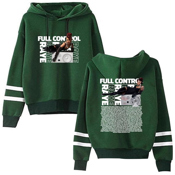 Raye Pocketless men's and women's trendy pattern casual long sleeved hooded sweatshirt