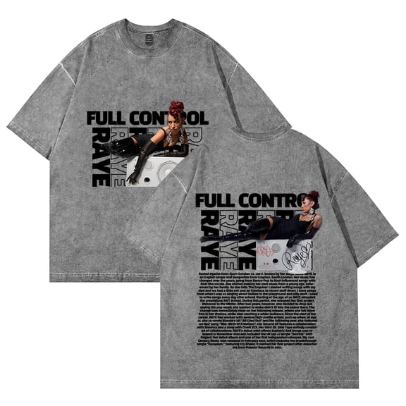 Raye T-shirt Crewneck Short Sleeve Tee Women Men Streetwear Tops Hip Hop Clothes Cotton T-shirt