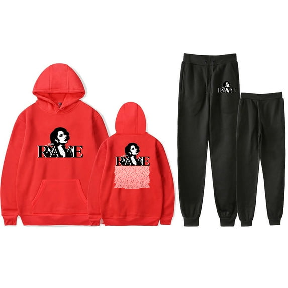 Raye Tour 2025 Merch Tour Hoodie Pants Sets For Men/Women Unisex Sweatshirt Pants Two Piece Set Streetwear