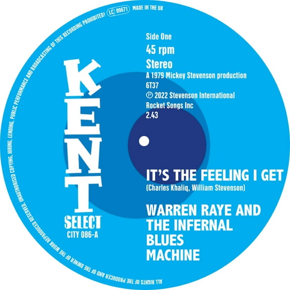 Raye,Warren & the Infernal Blues Machine - It's The Feeling I Get / I Can'T Turn You Down - Music & Performance - Vinyl [7-Inch]