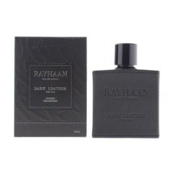 Rayhaan Men's Dark Leather EDP Spray 3.38 oz Fragrances 6298044138627