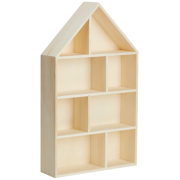 Rayher Wooden House Floating Shelf