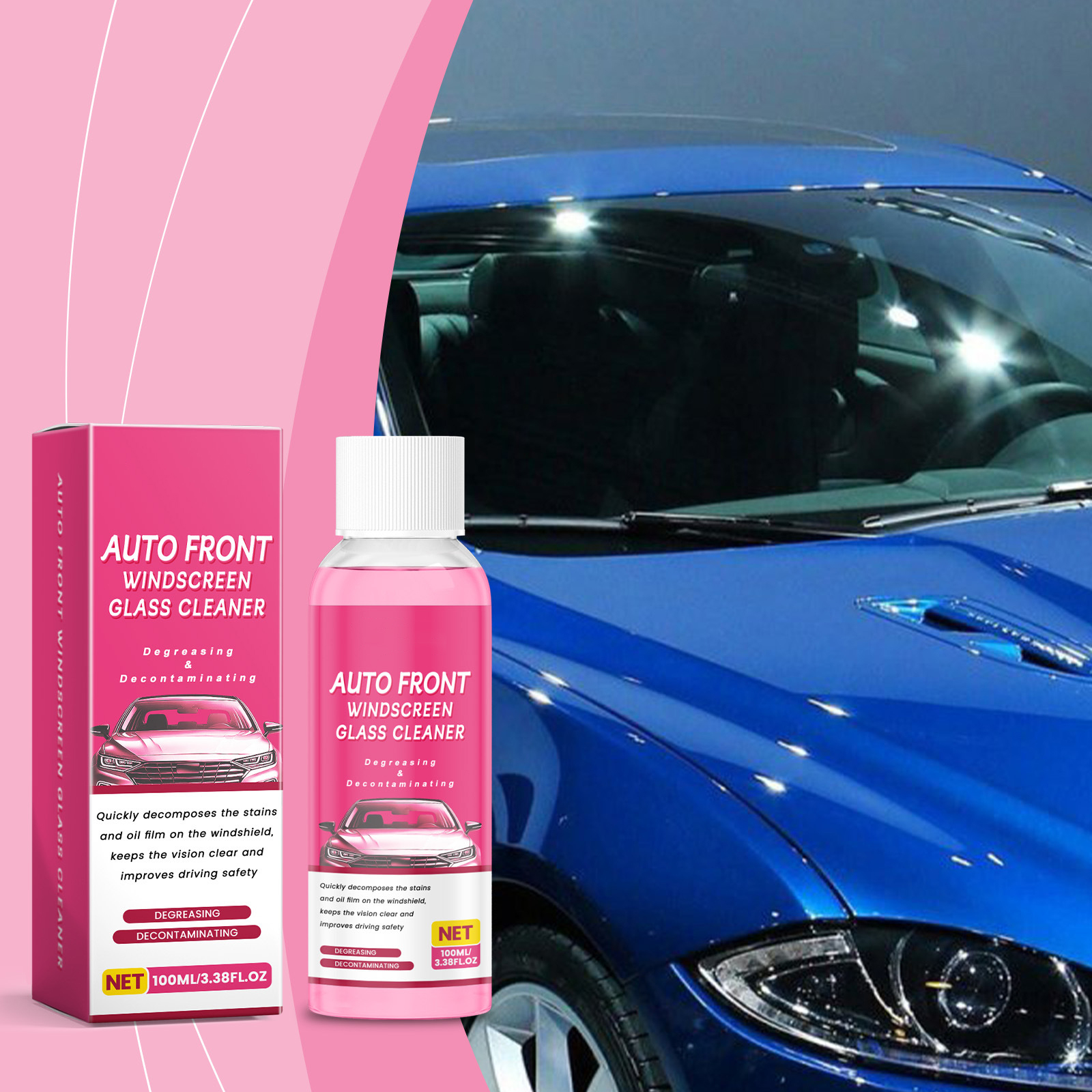 Rayhong Auto Front Glass Cleaner, Effective Windshield & Window ...
