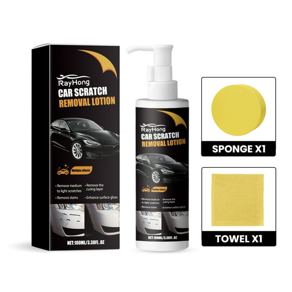 Rayhong Car Scratch Removal Lotion, Automotive Paint Polishing Maintenance Refurbishment Cleaning And Brightening Repair Fluid