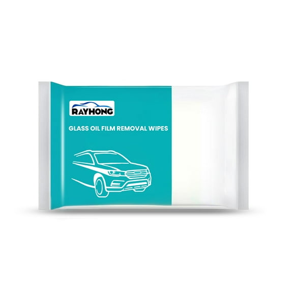 Rayhong Glass Oil Film Removal Wipes, Car Windshield Anti-Fog Anti-Oil Anti-Rain Cleaning Wipes 10pcs