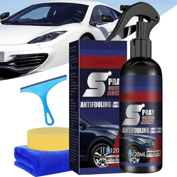 Spray Coating Agent, Multi-Functional Coating Renewal Agent, 3 in 1 Ceramic Car Coating Agent Spray, Waterless High Protection Quick Car Restorer (1pc)