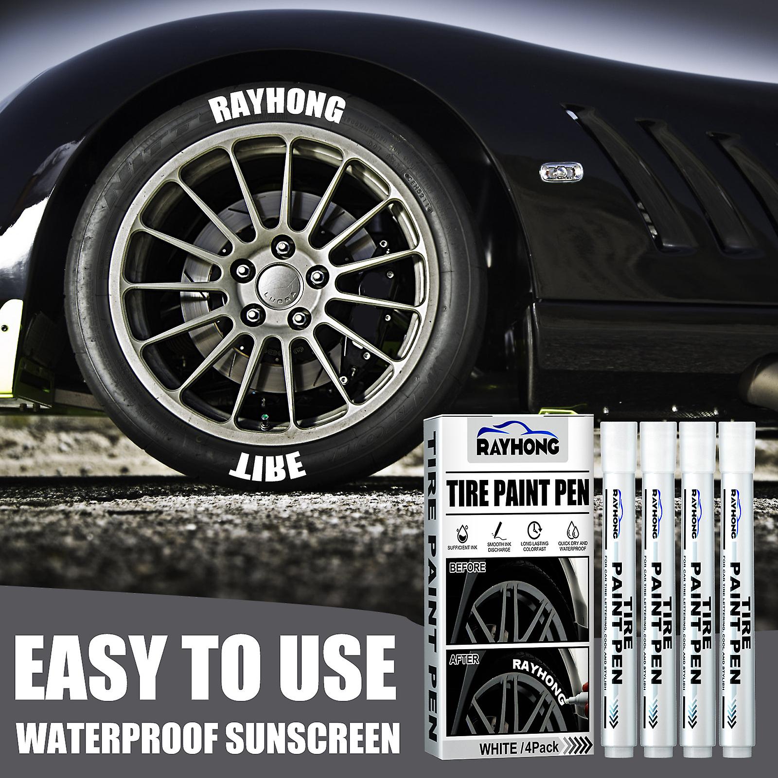 Tire Marker Pens For Car Tire Lettering, Waterproof Permanent Oil Based Paint Metal Marker I5d8 Paint Pen Marker Rubber Tire R9c5