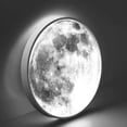 thumbnail image 1 of Raykho 9.5 inch Moon LED Wall Light,Art Deco Lighting,3 Color Temperature Changing,Plug-in for Bedroom,Living Room, 1 of 7