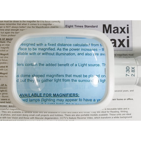 Raylite Duo Stand Magnifier Combo-Rect.- 2.8x-7.3d