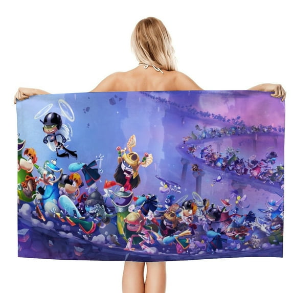 Rayman Legends Gifts Beach Towel for Women Girl Birthday Inspired Fan Bath Outdoor Music Lover