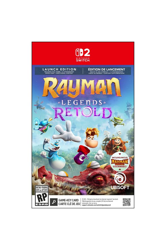 Rayman Legends Retold Launch Edition - Nintendo Switch 2 Game