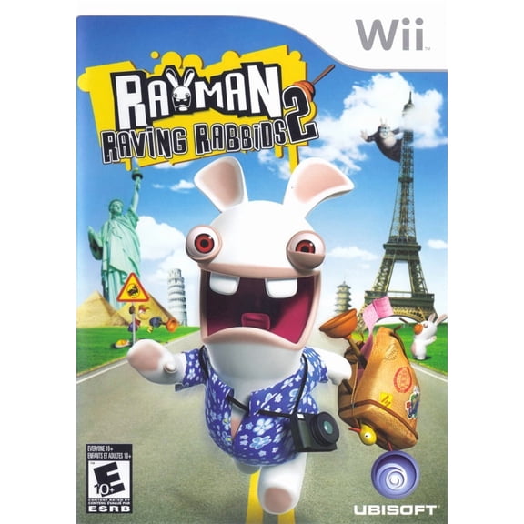 Pre-Owned Rayman Raving Rabbids 2, Nintendo Wii, Action & Adventure, Party Game, Parental Controls, 4 Offline Players
