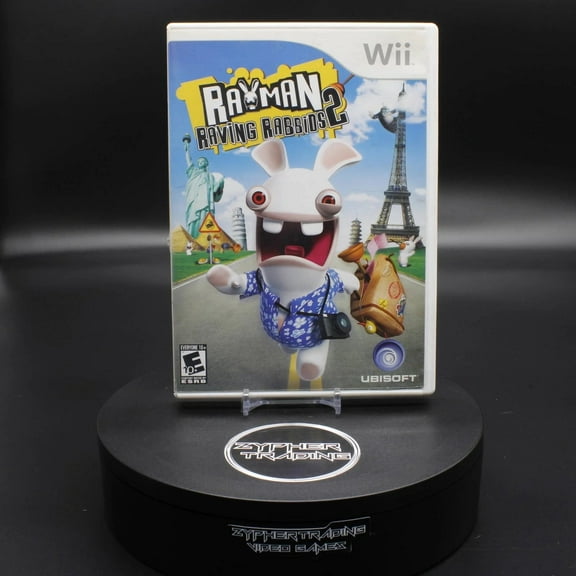 Restored Rayman Raving Rabbids 2 Video Game Physical/Nintendo Wii, Party, 4 Offline Players