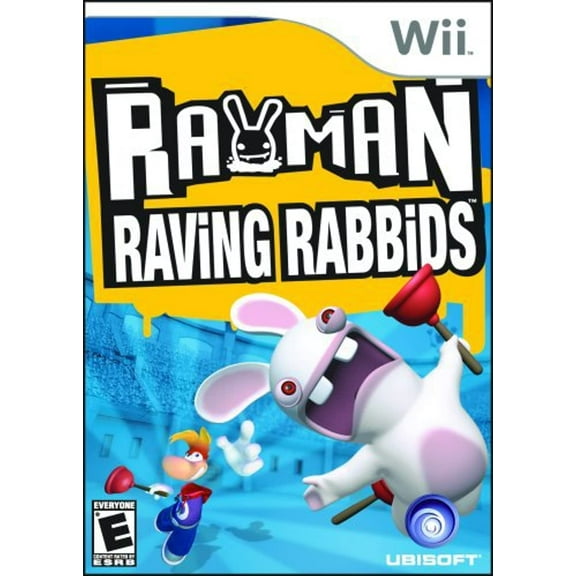 Pre-Owned Rayman Raving Rabbids, Nintendo Wii, Party Game, 4 Offline Players, Parental Controls