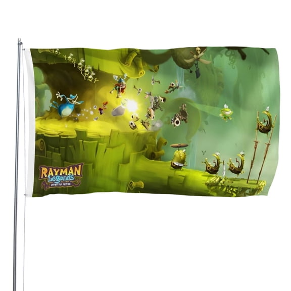 Rayman-themed Printed Flag Perfect gift for fans, friends, and family members, and suitable for indoor and outdoor activities, party decorations.16"x24" (40cm×60cm)