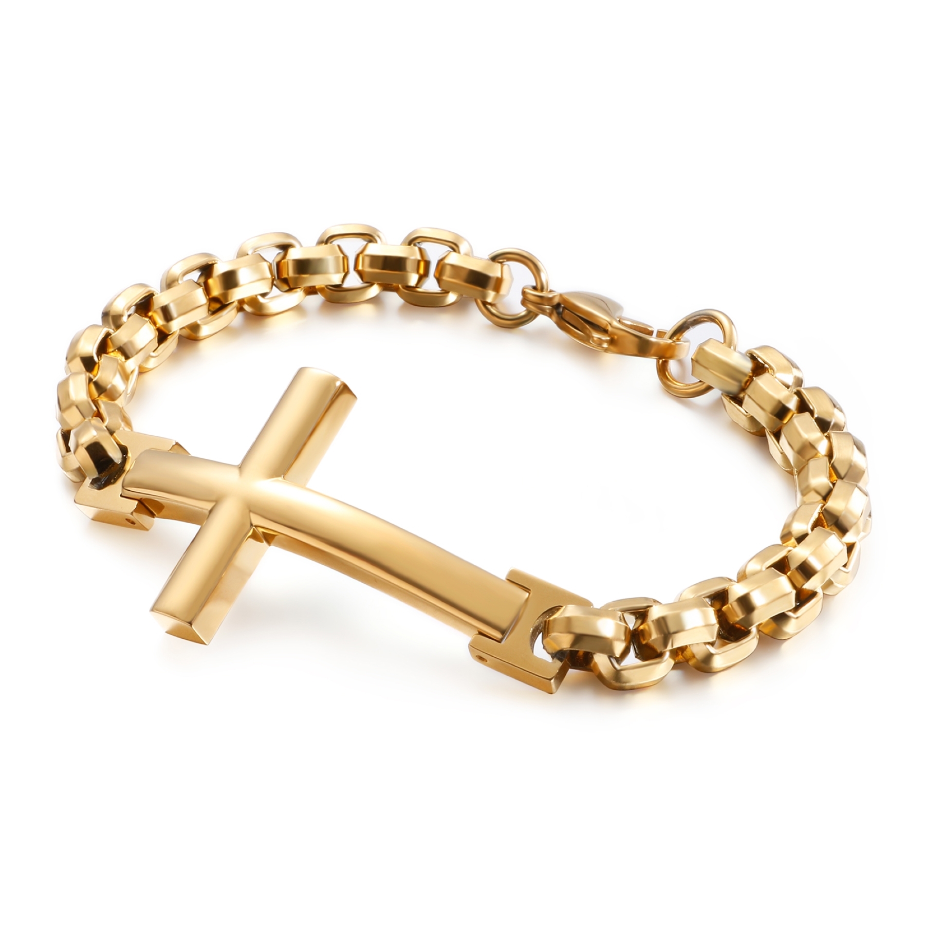 WWJD HWLF Cross Bracelets for Men Women,What Would Jesus Do He Would