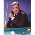 thumbnail image 1 of Raymond Burr Playing Pool in Tuxedo Portrait Photo Print (24 x 30), 1 of 1