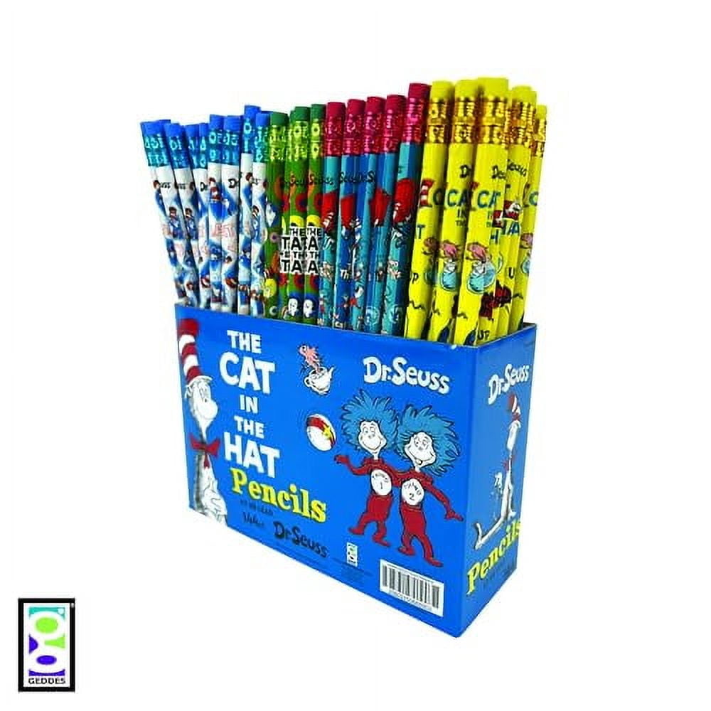 Dr. Seuss Cat In The Hat #2 Pencils – Pack Of 144, Fun Designs For School, Homework & Crafts