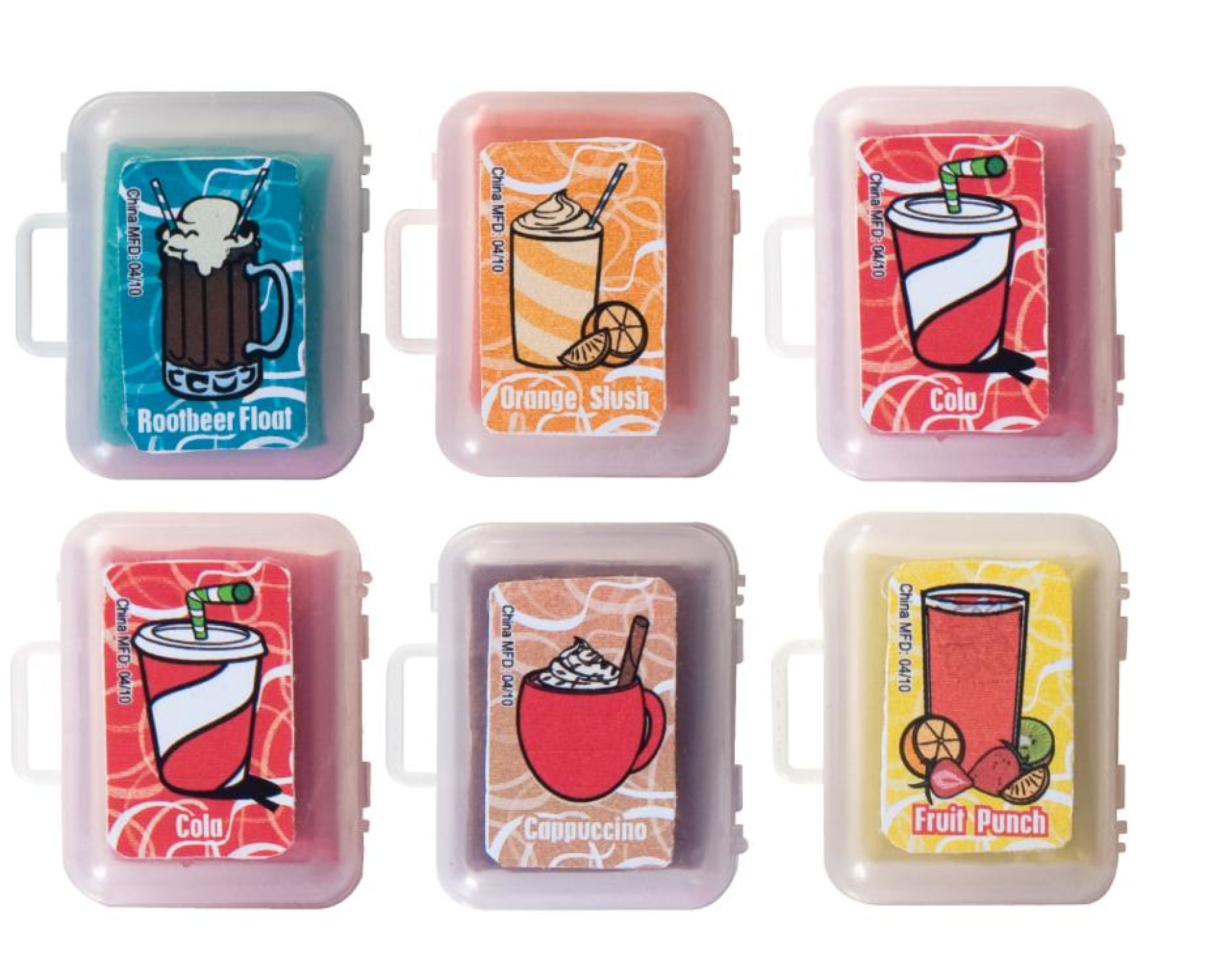 12 Scented Kneaded Erasers Fun Sensory Putty Fidget for School or