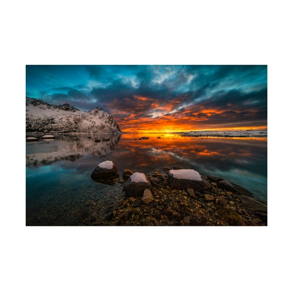 Raymond Hoffmann 'Sky On Fire' Canvas Art