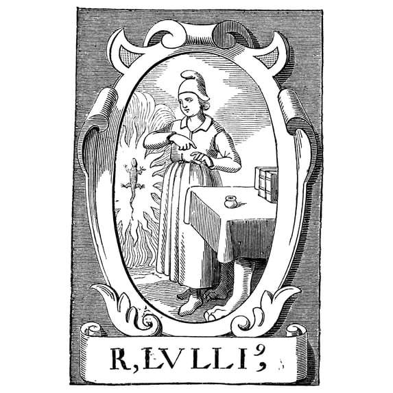 Raymond Lully. Nspanish Scholastic And Missionary. Woodcut Dutch 16Th Century. Poster Print by