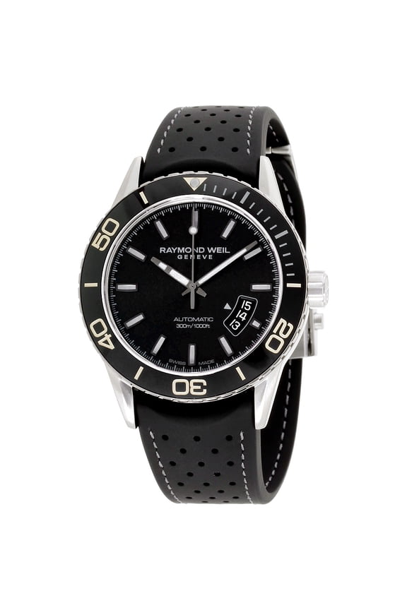 Freelance Black Dial Silicone Strap Men's Watch 2760-TR1-20001