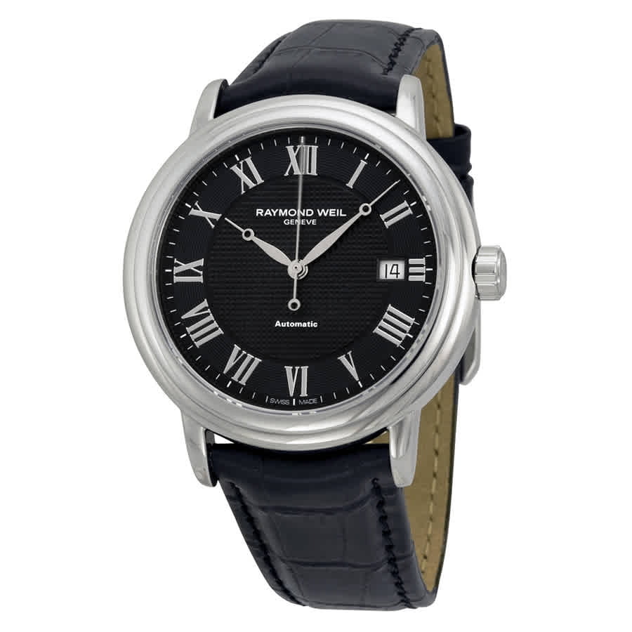 マーブル Raymond Weil Maestro Automatic Black Dial Mens Watch 2837-STC